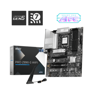 Материнская плата MSI PRO Z890-S WIFI LGA1851 4xDDR5 4xSATA3 RAID 3M.2 HDMI DP ATX