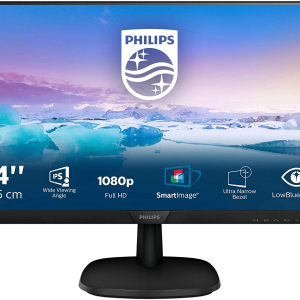 Монитор 23,8"  PHILIPS 243V7QJABF (00/01) IPS 75Hz 4мс 250кдм 1000:1 1xD-Sub 1xHDMI 1xDP 2x2W