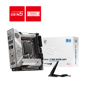 Материнская плата MSI MPG Z790I EDGE WIFI LGA1700 2xDDR5 3xSATA3 RAID 4M.2 HDMI DP mITX