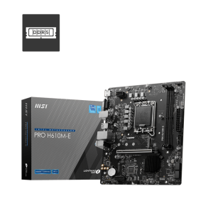 Материнская плата MSI PRO H610M-E LGA1700 H610 2xDDR5 4xSATA3 M.2 VGA HDMI mATX