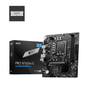 Материнская плата MSI PRO B760M-E LGA1700 2xDDR5 4xSATA3 M.2 VGA HDMI mATX