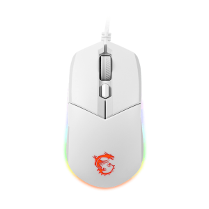 Мышь MSI Clutch GM11 Полноцветная RGB подсветка с 7 световыми эффектами. 5-уровневый сенсор White