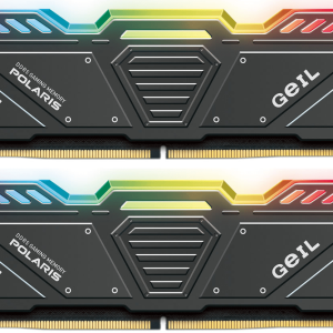 Оперативная память 32GB Kit (2x16GB)GEIL Polaris RGB 6400Mhz DDR5 PC5-51200 GOSG532GB6400C38BDC Gray