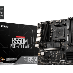 Материнская плата MSI B550M PRO-VDH WIFI AM4 4xDDR4 4xSATA3 2xM.2 VGA HDMI DP mATX