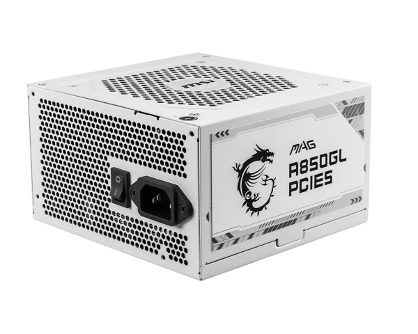 Блок питания MSI MAG  A850GL PCIE5 WHITE, 850W PCIE5  80+ GOLD Full Modular MAG A850GL PCIE5 WHITE