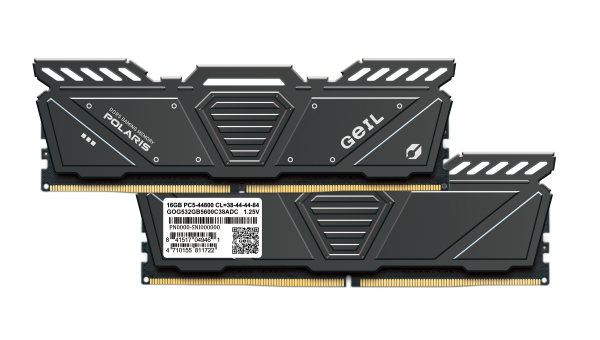 Оперативная память 32GB Kit (2x16GB) GEIL Polaris 6000Mhz DDR5 PC5-48000 GOG532GB6000C38BDC Gray
