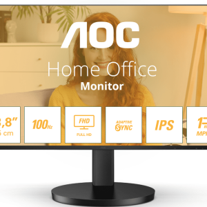 Монитор 23,8" AOC 24B3HA2/01 IPS 1920x1080 100Hz 1мс 250кд/м 1300:1 1xHDMI 1xVGA 2x2W Black