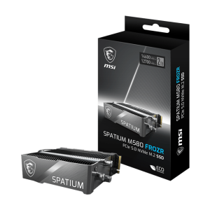 Твердотельный накопитель 4000Gb SSD MSI SPATIUM M580 FROZR PCIe 5.0 NVMe R14600 MB/s W12700MB/s