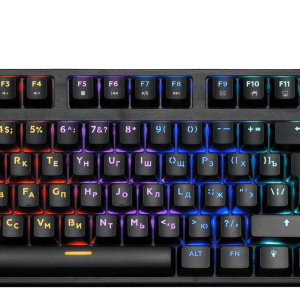 Клавиатура проводная игровая механическая Defender Blitz GK-240L RU,Rainbow (Черный), USB, ENG/RU, Н