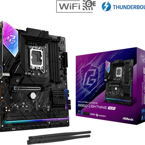 Материнская плата ASRock B860 LIGHTNING WIFI LGA1851 4xDDR5 4xSATA 4xM.2 1xHDMI 1xDP ATX