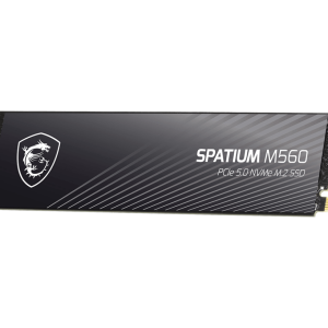 Твердотельный накопитель 1000Gb SSD MSI SPATIUM M560 PCIe 5.0 NVMe M.2 1TB R10200Mb/s W8400MB/s