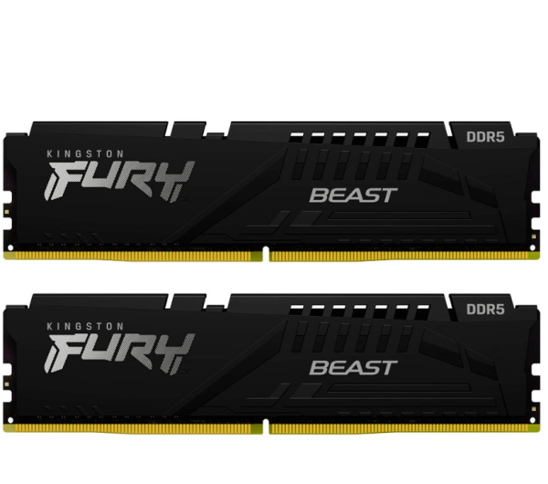 Оперативная память  32GB Kit (2x16) DDR5 5600MHz Kingston  FURY Beast Black EXPO KF556C36BBEK2-32
