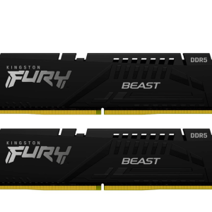 Оперативная память  32GB Kit (2x16) DDR5 6000MHz Kingston Fury Beast Black EXPO KF560C36BBE2K2-32
