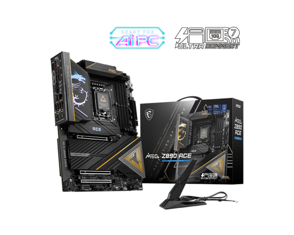 Материнская плата MSI MEG Z890 ACE LGA1851 4xDDR5 6xSATA3 RAID 5M.2 1xHDMI 2xThunderbolt4 10xUSB ATX
