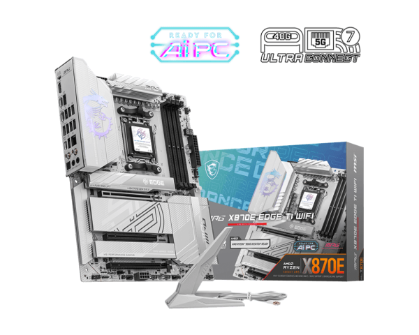 Материнская плата MSI MPG X870E EDGE TI WIFI AM5 4xDDR5 4xSATA3 RAID 4xM.2 HDMI 3xType-C ATX