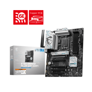 Материнская плата MSI B760 GAMING PLUS WIFI DDR4 LGA1700 B760 4xDDR4 4xSATA3 RAID 2xM.2 HDMI DP ATX