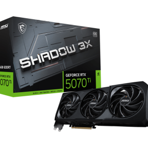Видеокарта MSI GeForce RTX 5070 Ti 16G SHADOW 3X OC, 16Gb GDDR7 256-bit 1xHDMI 3xDP