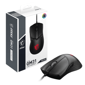 Мышь MSI Clutch Clutch GM31 LIGHTWEIGHT RGB USB2.0/кабель 2м/Вес 174г./Черный
