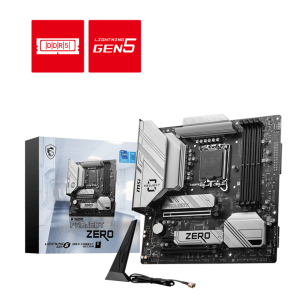 Материнская плата MSI B760M PROJECT ZERO LGA1700 B760 4xDDR5 4xSATA3 RAID 2xM.2 HDMI DP mATX
