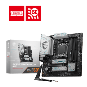 Материнская плата MSI B650M GAMING PLUS WIFI AM5 B650 4xDDR5 4xSATA3 RAID 2xM.2 HDMI DP mATX