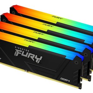 Оперативная память 64GB Kit (4x16Gb) DDR4 3200MHz Kingston FURY Beast RGB CL16 KF432C16BB12AK4/64