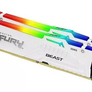 Оперативная память  32GB Kit (2x16) DDR5 6000MHz Kingston FURY Beast Whit RGB EXPO KF560C30BWEAK2-32