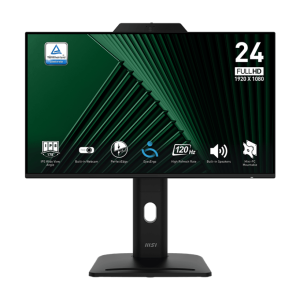 Монитор 23.8" MSI PRO MP242PMG IPS FHD 120Hz 1ms 300cd/m 1500:1 WEB HDMI VGA DP 3xUSB 2x2W HAS Черн.