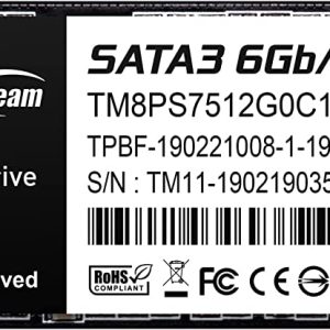 Твердотельный накопитель  512GB SSD TeamGroup MS30 M.2 SATA 2280 R530Mb/s W430MB/s TM8PS7512G0C101