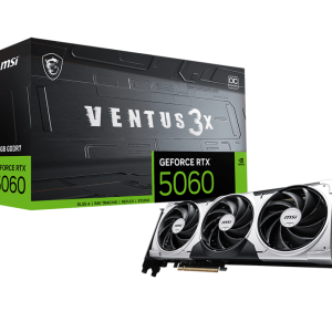 Видеокарта MSI GeForce RTX 5060 8G VENTUS 3X OC, 8G GDDR7 128bit 1xHDMI 3xDP G5060-8V3C