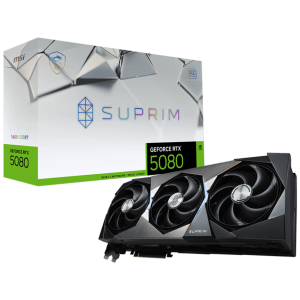 Видеокарта MSI GeForce RTX 5080 16G SUPRIM SOC, 16Gb GDDR7 256-bit 1xHDMI 3xDP G5080-16SPS