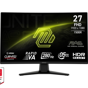 Монитор 27" MSI MAG 274CXF Rapid VA 1920x1080 280Hz 1500R 0.5ms 300cd/m 4000:1 DP 2xHDMI Type-C