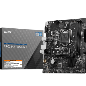 Материнская плата MSI PRO H510M-B II LGA1200 2xDDR4 4xSATA3 1xM.2 VGA HDMI mATX
