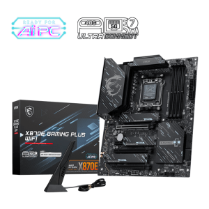 Материнская плата MSI X870E GAMING PLUS WIFI AM5 4xDDR5 4xSATA3 RAID 3xM.2 HDMI 2xType-C(DP) ATX