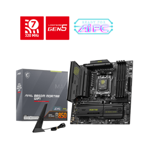 Материнская плата MSI MAG B850M MORTAR WIFI AM5 4xDDR5 4xSATA3 RAID 3xM.2 HDMI 2xType-C mATX