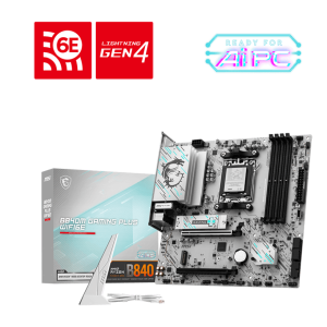 Материнская плата MSI B840M GAMING PLUS WIFI6E AM5 4xDDR5 4xSATA3 RAID 2xM.2 HDMI Type-C mATX
