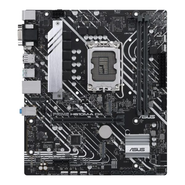Материнская плата ASUS PRIME  H610M-A D4-CSM, LGA1700 2xDDR4 4xSATA3 2xM.2 D-Sub HDMI DP mATX