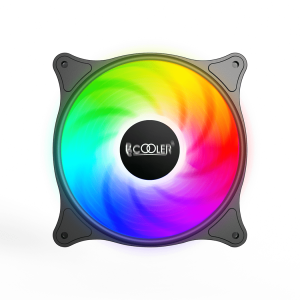 Вентилятор для корпуса PCCooler FX-120-3 LED SRGB 120mm 3 pin + Molex 1200 RPM Black