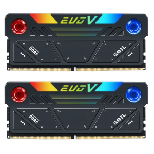Оперативная память 32GB Kit (2x16GB) GEIL EVO V RGB 6800Mhz DDR5 PC5-54400 GESG532GB6800C36ADC Black
