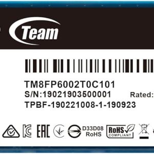 Твердотельный накопитель 2000GB SSD TeamGroup MP33 PRO M.2 NVMe R3500Mb/s W3000MB/s TM8FPD002T0C101