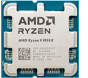 Процессор AMD Ryzen 9 9950X 4,3GHz (5,7GHz Turbo) AM5, Zen5, 4nm 16/32/  L3 64Mb 170W 100-000001277