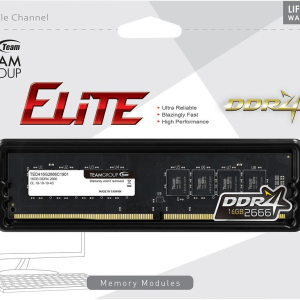 Оперативная память 16GB 2666MHz DDR4 Team Group ELITE PC4-21300 CL19 TED416G2666C1901