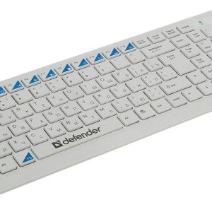 Беспроводной Комплект, Клавиатура + Мышь, Defender Skyline 895 Nano (Белый), USB 2.4ГГц