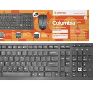 Набор беспроводный Defender Columbia C-775 (черный), USB 2.4ГГ