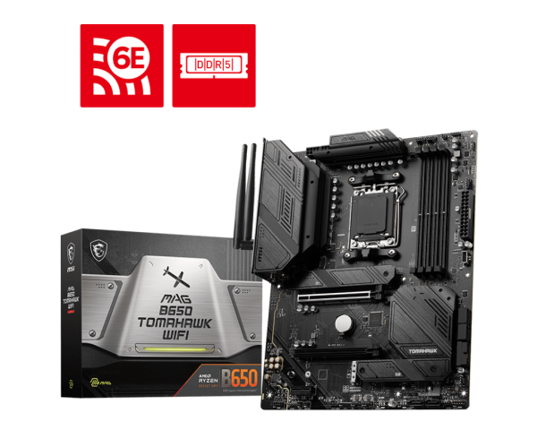 Материнская плата MSI MAG B650 TOMAHAWK WIFI AM5 B650 4xDDR5 6xSATA3 RAID 3xM.2 HDMI DP ATX