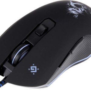 Мышь проводная игровая оптическая Defender Sky Dragon GM-090L (черный),USB, 6 кн. + колесо, коврик