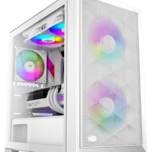 Корпус PCCooler C3D310 WH ARGB mATX/ITX USB3.0, 2xUSB2.0 White