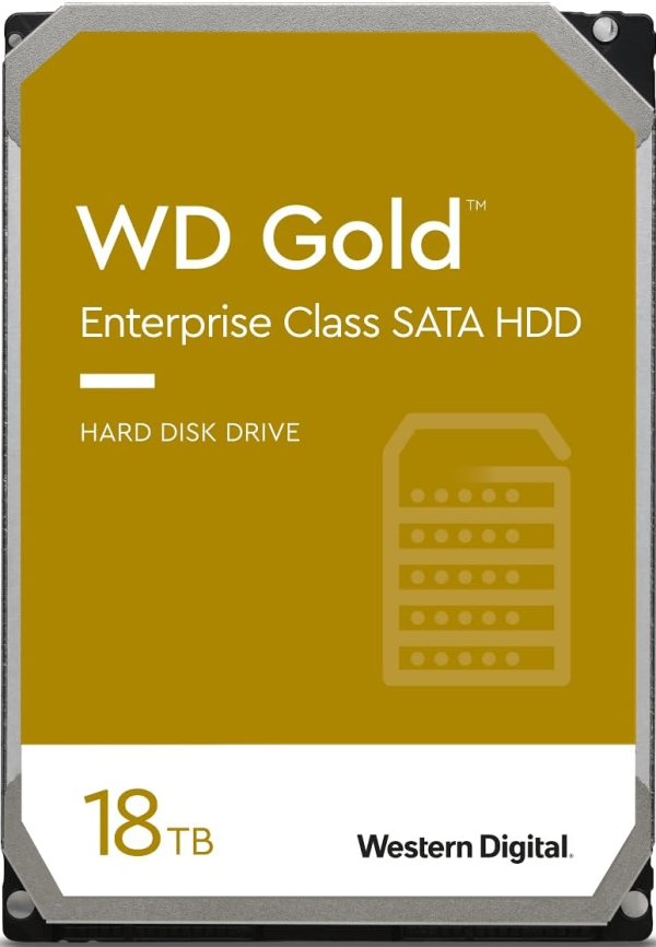 Жесткий диск повышенной надежности HDD 18Tb Western Digital GOLD SATA3 3,5" 7200rpm 512Mb WD181KRYZ