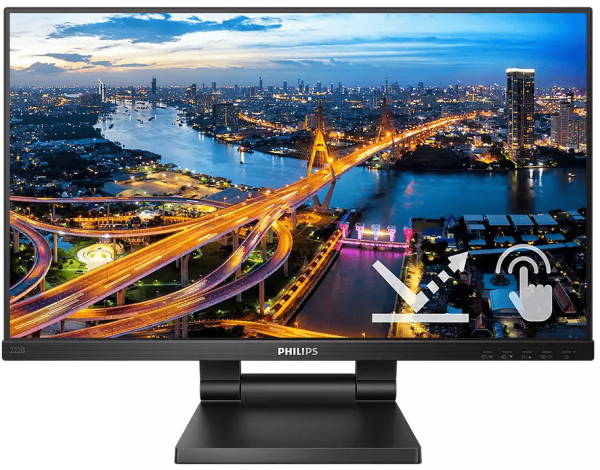 Монитор  Сенсорный 23.8" PHILIPS 242B1TC IPS 1920x1080 SmoothTouch 4мс 250кдм VGA HDMI DP