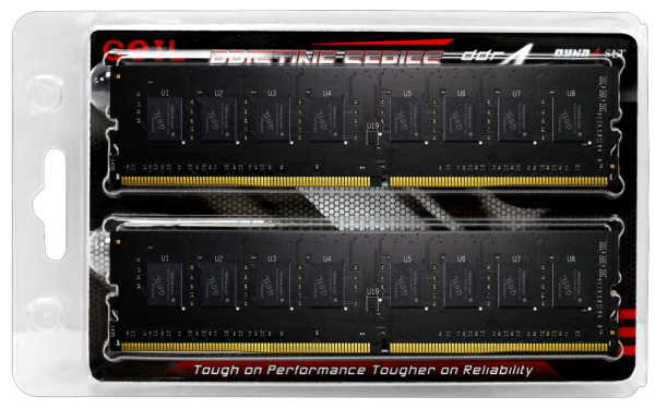 Оперативная память 16GB Kit (2x8GB) GEIL DDR4 2400MHz D4 PRISTINE PC4-24000 GP416GB2400C17DC