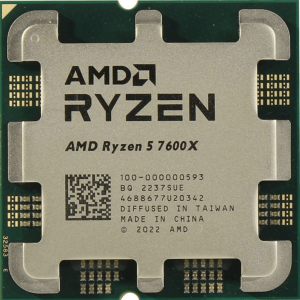 Процессор AMD Ryzen 5 7600X 4,7Гц (5,3ГГц Turbo) 6C/12T 32MB L3 105W-142W AM5 OEM 100-000000593